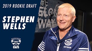 Stephen Wells on the Rookie Draft  2019  Geelong Cats Football Club [upl. by Sonia]