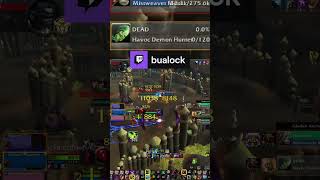 AFFLICTION WARLOCK UA DISPEL ONESHOTTING DEMON HUNTER  bualock on Twitch [upl. by Naillimxam567]