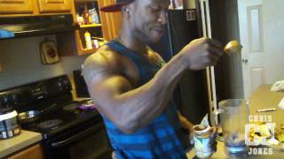 Muscle Building Protein Smoothie by Chris Jones of Physiques Of Greatness [upl. by Yniattirb]