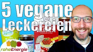 5 VEGANE LECKEREIEN aus dem Biomarkt  Vegan Food Haul [upl. by Doscher317]