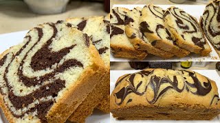 Easy Marble Cake Recipe  Super Moist Vanilla amp Chocolate Marble Cake Recipe [upl. by Ika]