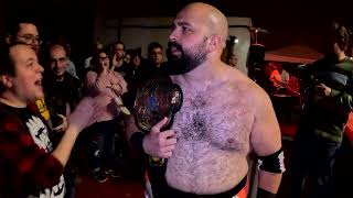 LLB Absolute Champion Javier Vives ring entrance  Tyris Wrestling Snowball 25 Valencia Marzo 2024 [upl. by Treve]