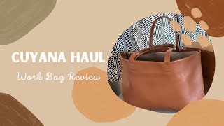 Cuyana Classic Easy Tote  Cuyana Leather Bag Review [upl. by Ramedlab]