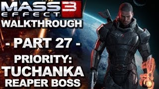 Mass Effect 3  Tuchanka Taking Down the Reaper Boss  Walkthrough Part 27 [upl. by Eanej837]