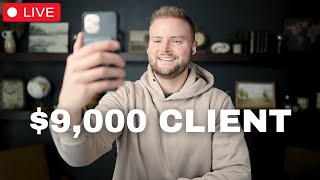 Closing a 9000 Agency Client Live Sales Call [upl. by Ihsoyim557]