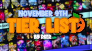 YBA NEW NOVEMBER TIER LIST WITH PRICES [upl. by Aihset]