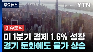 미 경제성장률 16·근원PCE 37더 멀어지는 연준의 금리 인하  YTN [upl. by Sadnak576]