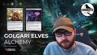 Golgari Elves New Alchemy Decks  CROKEYZ MTG Arena [upl. by Candide]