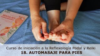 18 Automasaje para pies Curso de Reflexología Podal y Reiki I Gemma Sánchez [upl. by Aela]