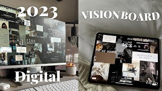 HOW TO MAKE A DIGITAL VISION BOARD FOR 20232024  USING CANVA  Desktop amp IPhone Wallpaper [upl. by Heer]