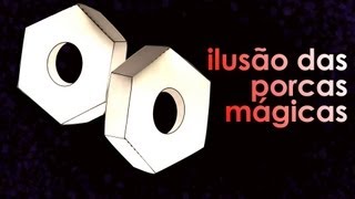 ILUSÃO de ÓTICA das porcas MÁGICAS [upl. by Larrad75]