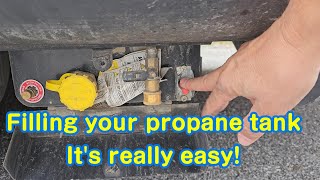 Filling Your Propane Tank  Its Really Easy [upl. by Itsur]