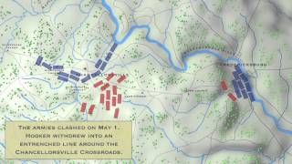 Chancellorsville Battle Map Program [upl. by Sakram867]