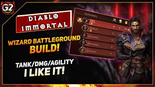 Wizard Battleground Build  I Really Like  Diablo Immortal [upl. by Lebasiairam]