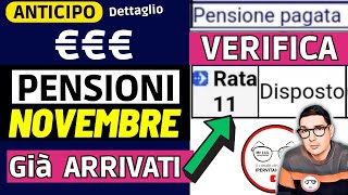 ANTICIPO⚡️ PENSIONI NOVEMBRE 2023 ➡ CEDOLINI IMPORTI ARRIVATI❗️❓ VERIFICA RIMBORSI AUMENTI CONGUAGLI [upl. by Dulcia]