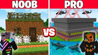 NOOB vs PRO EN GÜVENLİKLİ EV YAPI KAPIŞMASI  Minecraft [upl. by Yanehc]