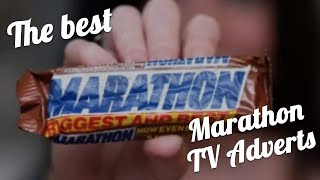 The best Marathon chocolate bar TV adverts compilation [upl. by Atnoek]