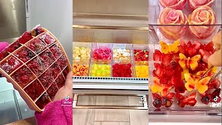 Satisfying ASMR Ice drawer restock 🍇🍓 [upl. by Wolpert]