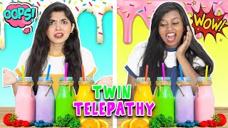 TWIN TELEPATHY MILKSHAKE CHALLENGE  Ramya Vasudev😅 [upl. by Bove204]