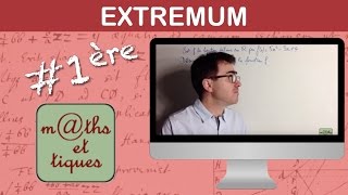 Déterminer un extremum  Première [upl. by Lahcear]