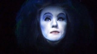 Madame Leota Montage from Disneys Haunted Mansion Seance Disney World Floating Head HD [upl. by Ativahs]