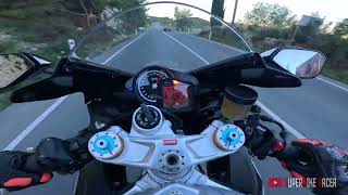 Aprilia RSV4 RF Brutal Austin Racing Exhaust Sound [upl. by Etnauj]