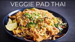 Vegetarian Pad Thai Recipe TO MAKE TONIGHT ผัดไทย [upl. by Tymes618]