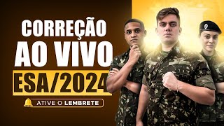 ESA 2024 Correção da prova ao vivo [upl. by Dore834]