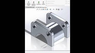 SolidWorks 2018 Tutorial Designing a Bearing Block A  Learn 3D Modeling and Engineering [upl. by Aix]