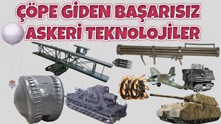 ÇÖPE GİDEN BAŞARISIZ ASKERİ TEKNOLOJİLER I TEK PART BELGESEL 2 dünya savaşı tarihi [upl. by Gottfried]