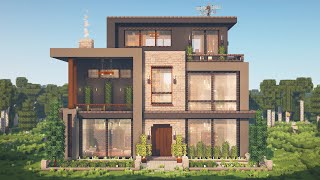 How to Build the Ultimate Modern House  Interior in Minecraft • Tutorial [upl. by Daeriam]