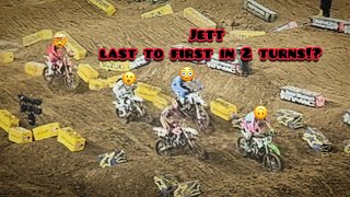 Jett Lawrence Dead Last to First in 2 Turns [upl. by Alyekahs]